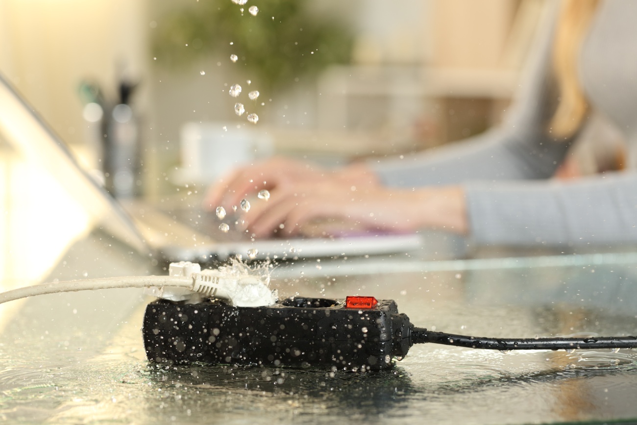 La electricidad y el agua no llevan bien